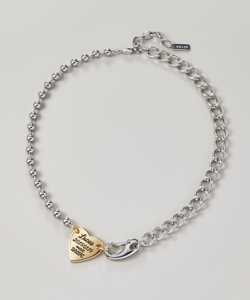 GOLDY（ゴールディ）の「ルーカス ハート ID プレート ネックレス（ネックレス・レディース・ゴールド/シルバー×ゴールド/シルバー・FREE）」の6枚目の写真