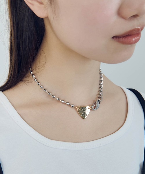 GOLDY（ゴールディ）の「ルーカス ハート ID プレート ネックレス（ネックレス・レディース・ゴールド/シルバー×ゴールド/シルバー・FREE）」の16枚目の写真