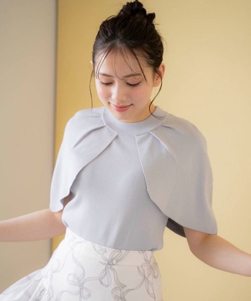 【美品】Noela ノエラ ファートリムニット ケープ リブ トップス Noela（ファー ・ ニット/セーター）のフリマアイテム一覧