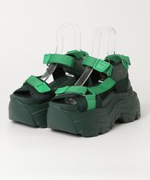 YOSUKE | ヨースケYOSUKE メンズ厚底トゥカバーボリューミーソールナイロンベルクロサンダル 4468037(サンダル)