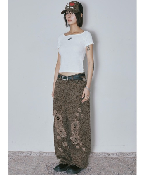 Tシャツ・カットソー [NIIER NOR] WRINKLE OFF SHOULDER CROP TOP MUSINSA | NIIER NOR WRINKLE OFF SHOULDER CROP TOP_WHITE