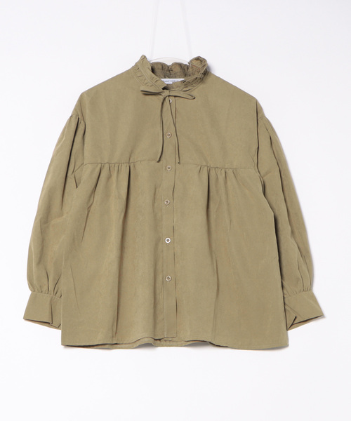 BLANC FICELLE(ブランフィセル)の「長袖 デザインシャツ(シャツ/ブラウス・レディース・ホワイト/カーキ・L/S/M)」の14枚目の写真