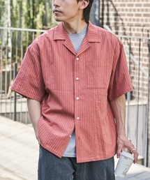 トップス（レッド/赤色系・ストライプ柄）ファッション通販