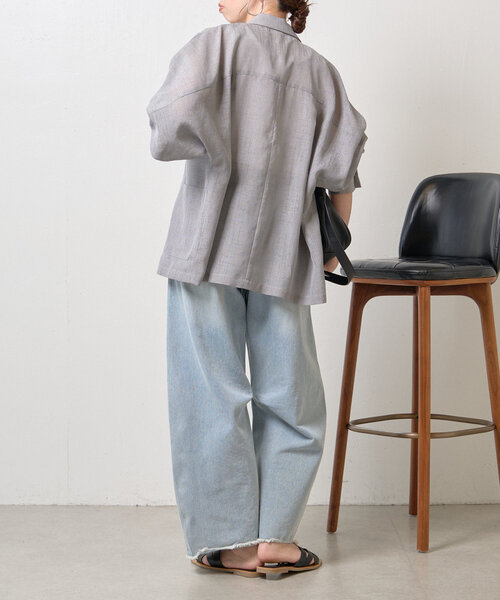 jena espace merveilleux　カーブデニムパンツ Jena espace merveilleux｜【大人気リバイバル】カーブデニム