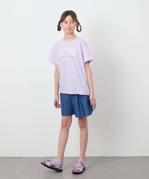 a.v.v（アーヴェヴェ）の「[140-150]ワンタックキュロット（その他パンツ・キッズ・ブルー/ブラック・140/150）」の18枚目の写真