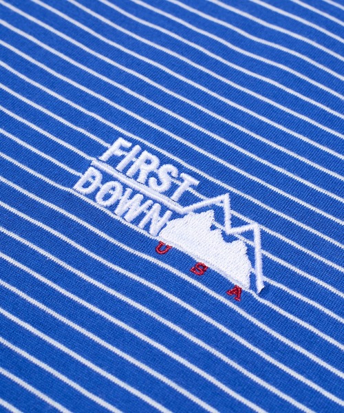 FIRST DOWN(ファーストダウン)の「ショートスリーブ Tシャツ コットンジャージ #4(Tシャツ/カットソー・メンズ・レッド/ホワイト/ブルー・XL/M/L)」の6枚目の写真