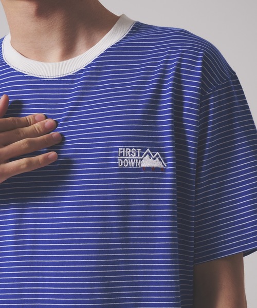FIRST DOWN(ファーストダウン)の「ショートスリーブ Tシャツ コットンジャージ #4(Tシャツ/カットソー・メンズ・レッド/ホワイト/ブルー・XL/M/L)」の19枚目の写真