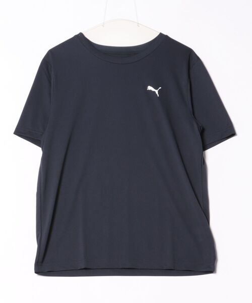 PUMA(プーマ)の「《PUMA》ESS スモール プーマロゴ ポリ Tシャツ(Tシャツ/カットソー・メンズ・ネイビー/ブラック/ライトグレー/ホワイト・S/M/L/XL/XXL)」の4枚目の写真