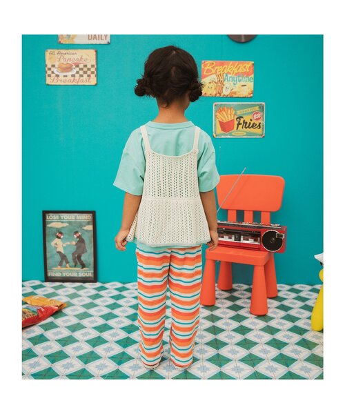 BREEZE（ブリーズ）の「【リンク】ワッフルサス付き長パンツ（その他パンツ・キッズ・オレンジ/ブラック/エメラルド・80/90/100/110/120/130）」の9枚目の写真