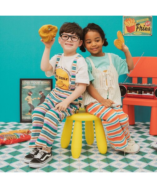 BREEZE（ブリーズ）の「【リンク】ワッフルサス付き長パンツ（その他パンツ・キッズ・オレンジ/ブラック/エメラルド・80/90/100/110/120/130）」の14枚目の写真