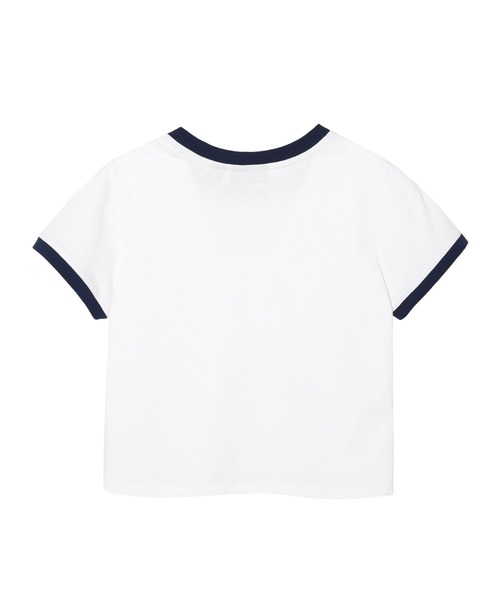 Opening Project（オープニングプロジェクト）の「Opening Project／クロップドリンガーショートスリーブT（Tシャツ/カットソー・レディース・ネイビー/ホワイト/ピンク・SMALL/MEDIUM）」の22枚目の写真