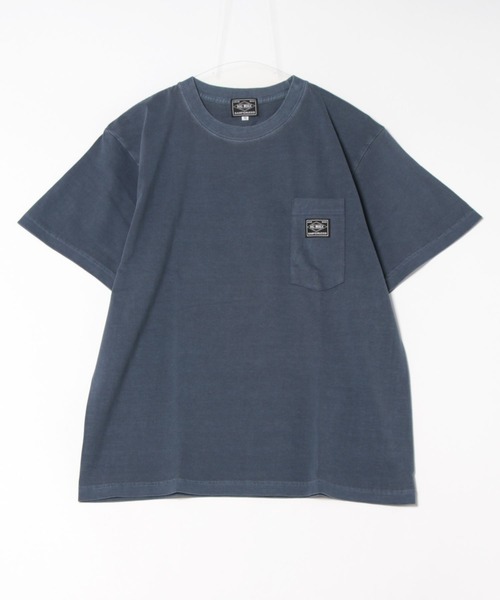 BIG MIKE（ビッグマイク）の「BIG MIKE ビックマイク/ ピグメント サングラスポケット 半袖 Tシャツ // 102528550（Tシャツ/カットソー・メンズ・サックスブルー/グレー系その他/ブラック/ネイビー・MEDIUM/LARGE/X-LARGE）」の3枚目の写真