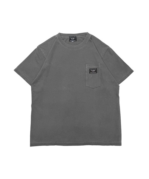 BIG MIKE（ビッグマイク）の「BIG MIKE ビックマイク/ ピグメント サングラスポケット 半袖 Tシャツ // 102528550（Tシャツ/カットソー・メンズ・サックスブルー/グレー系その他/ブラック/ネイビー・MEDIUM/LARGE/X-LARGE）」の10枚目の写真