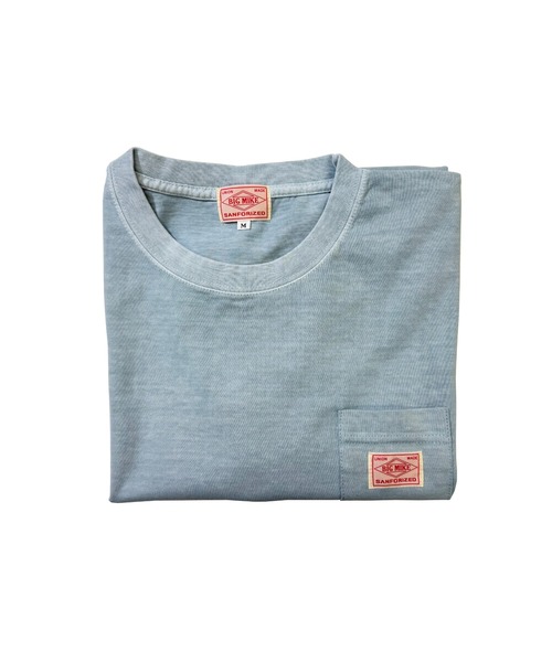 BIG MIKE（ビッグマイク）の「BIG MIKE ビックマイク/ ピグメント サングラスポケット 半袖 Tシャツ // 102528550（Tシャツ/カットソー・メンズ・サックスブルー/グレー系その他/ブラック/ネイビー・MEDIUM/LARGE/X-LARGE）」の7枚目の写真