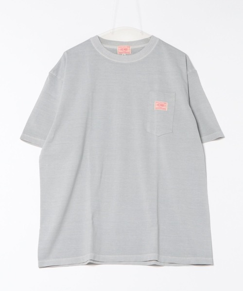 BIG MIKE（ビッグマイク）の「BIG MIKE ビックマイク/ ピグメント サングラスポケット 半袖 Tシャツ // 102528550（Tシャツ/カットソー・メンズ・サックスブルー/グレー系その他/ブラック/ネイビー・MEDIUM/LARGE/X-LARGE）」の16枚目の写真