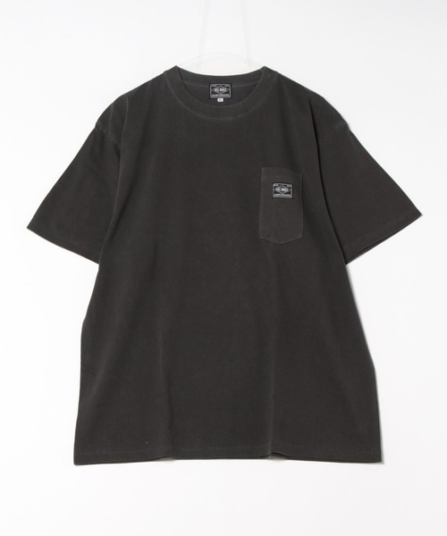 BIG MIKE（ビッグマイク）の「BIG MIKE ビックマイク/ ピグメント サングラスポケット 半袖 Tシャツ // 102528550（Tシャツ/カットソー・メンズ・サックスブルー/グレー系その他/ブラック/ネイビー・MEDIUM/LARGE/X-LARGE）」の18枚目の写真