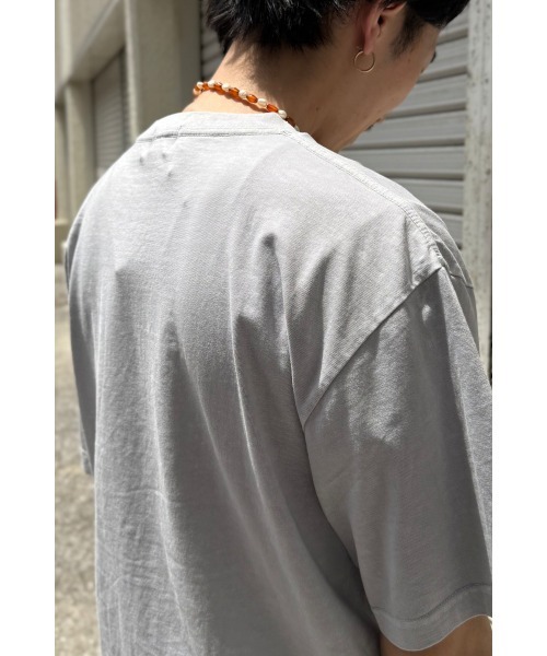 BIG MIKE（ビッグマイク）の「BIG MIKE ビックマイク/ ピグメント サングラスポケット 半袖 Tシャツ // 102528550（Tシャツ/カットソー・メンズ・サックスブルー/グレー系その他/ブラック/ネイビー・MEDIUM/LARGE/X-LARGE）」の15枚目の写真