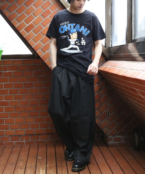 NEW ERA(ニューエラ)の「NEW ERA 大谷Tシャツ(Tシャツ/カットソー・メンズ・ブラック/ホワイト/ブルー・X-LARGE/XX-LARGE/MEDIUM/LARGE)」の14枚目の写真