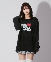 ALLuRing ChaRm（アリュリングチャーム）の「198Number Hurt Long Sleeve T-shirt / 198ナンバーハートロングスリーブTシャツ（ルームウェア/パジャマ・メンズ）」