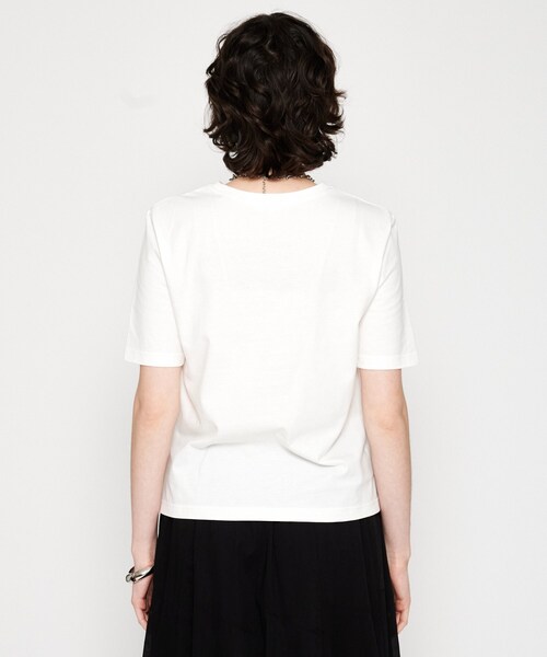 cloenc（クロエンス）の「【マシンウォッシュ】スリムTシャツ（Tシャツ/カットソー・レディース・ブラック/ホワイト/ピンク/ブラウン系その他・02）」の13枚目の写真