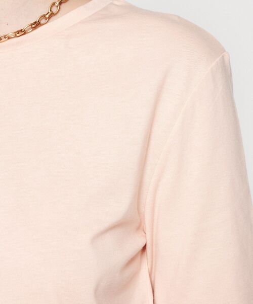 cloenc（クロエンス）の「【マシンウォッシュ】スリムTシャツ（Tシャツ/カットソー・レディース・ブラック/ホワイト/ピンク/ブラウン系その他・02）」の18枚目の写真