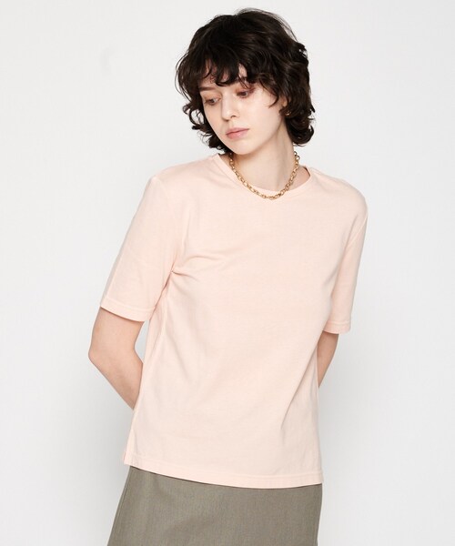 cloenc（クロエンス）の「【マシンウォッシュ】スリムTシャツ（Tシャツ/カットソー・レディース・ブラック/ホワイト/ピンク/ブラウン系その他・02）」の7枚目の写真