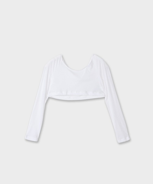 CINOH(チノ)の「SHEFショートプルオーバー(Tシャツ/カットソー・レディース・ブラック/ホワイト・38/36)」の1枚目の写真