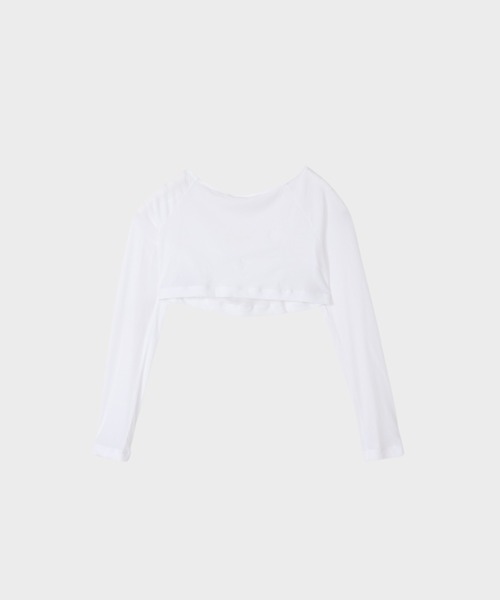 CINOH(チノ)の「SHEFショートプルオーバー(Tシャツ/カットソー・レディース・ブラック/ホワイト・38/36)」の7枚目の写真