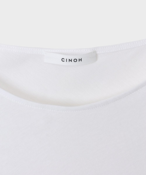 CINOH(チノ)の「SHEFショートプルオーバー(Tシャツ/カットソー・レディース・ブラック/ホワイト・38/36)」の8枚目の写真