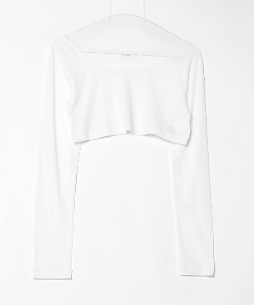 CINOH(チノ)の「SHEFショートプルオーバー(Tシャツ/カットソー・レディース・ブラック/ホワイト・38/36)」の13枚目の写真
