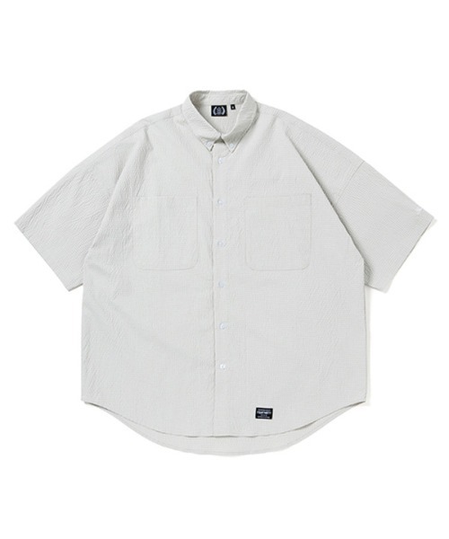 430（フォーサーティ）の「mhs2377- S-S GG CHECK BIG SHIRT チェックBIGシャツ（シャツ/ブラウス・メンズ・ブラック/ネイビー/カーキ/グレー/ベージュ・0/1/2/3）」の3枚目の写真