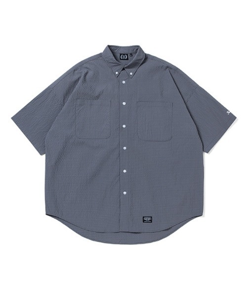430（フォーサーティ）の「mhs2377- S-S GG CHECK BIG SHIRT チェックBIGシャツ（シャツ/ブラウス・メンズ・ブラック/ネイビー/カーキ/グレー/ベージュ・0/1/2/3）」の2枚目の写真