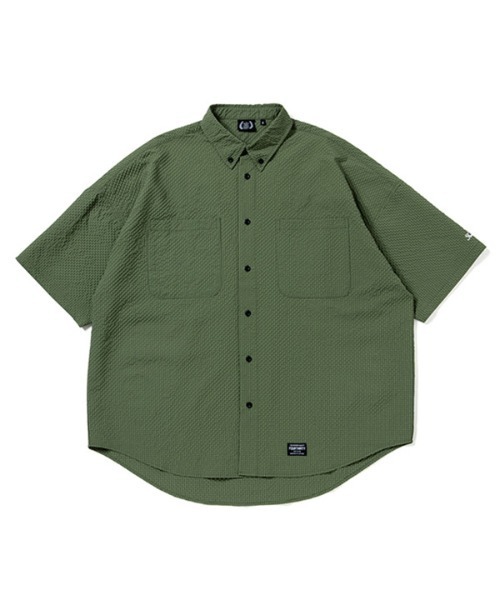 430（フォーサーティ）の「mhs2377- S-S GG CHECK BIG SHIRT チェックBIGシャツ（シャツ/ブラウス・メンズ・ブラック/ネイビー/カーキ/グレー/ベージュ・0/1/2/3）」の4枚目の写真