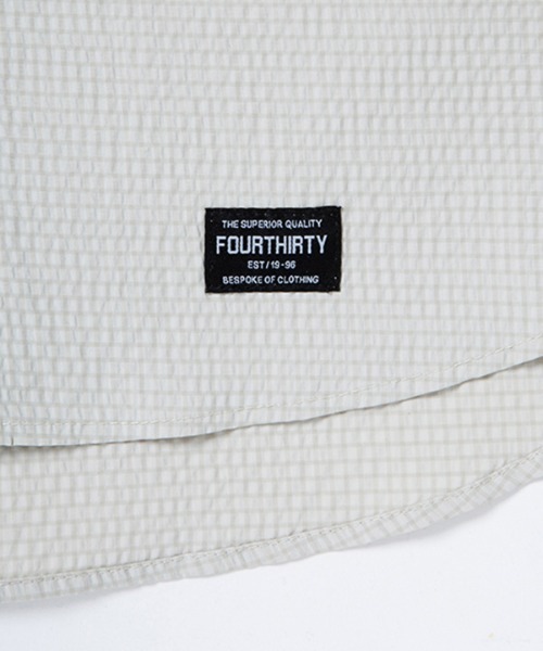 430（フォーサーティ）の「mhs2377- S-S GG CHECK BIG SHIRT チェックBIGシャツ（シャツ/ブラウス・メンズ・ブラック/ネイビー/カーキ/グレー/ベージュ・0/1/2/3）」の18枚目の写真