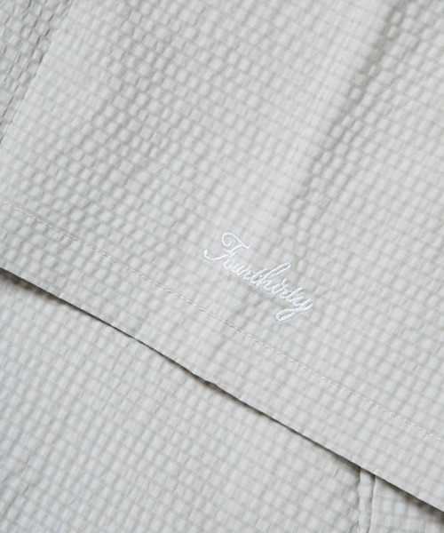 430（フォーサーティ）の「mhs2377- S-S GG CHECK BIG SHIRT チェックBIGシャツ（シャツ/ブラウス・メンズ・ブラック/ネイビー/カーキ/グレー/ベージュ・0/1/2/3）」の19枚目の写真