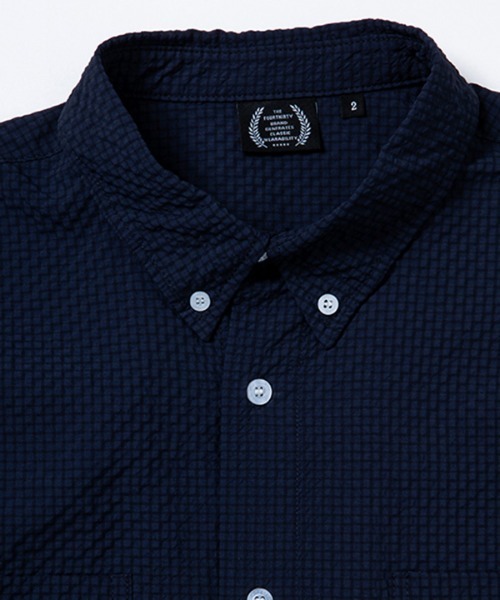 430（フォーサーティ）の「mhs2377- S-S GG CHECK BIG SHIRT チェックBIGシャツ（シャツ/ブラウス・メンズ・ブラック/ネイビー/カーキ/グレー/ベージュ・0/1/2/3）」の20枚目の写真