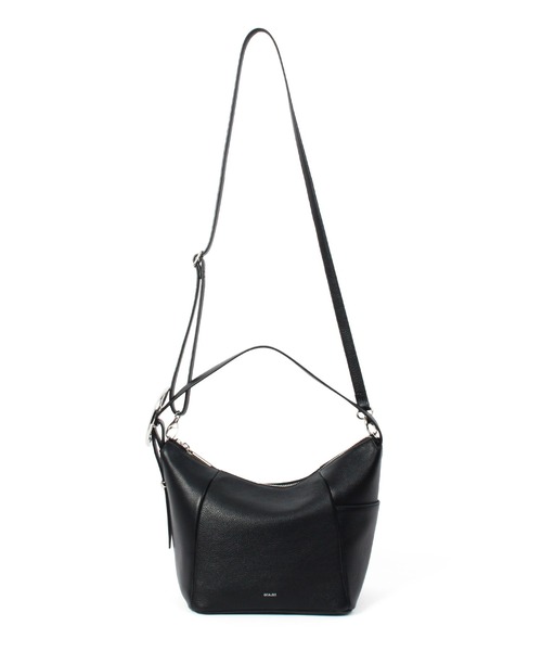 Beau're(ヴュレ)の「BEAURE Cow Leather ベルト ワンショルダー Bag(ショルダーバッグ・レディース・ブラック/サックスブルー/シルバー・FREE)」の7枚目の写真
