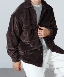 【MAISON CLUB】ストレッチコール裏シャギーCPOシャツ MZJ