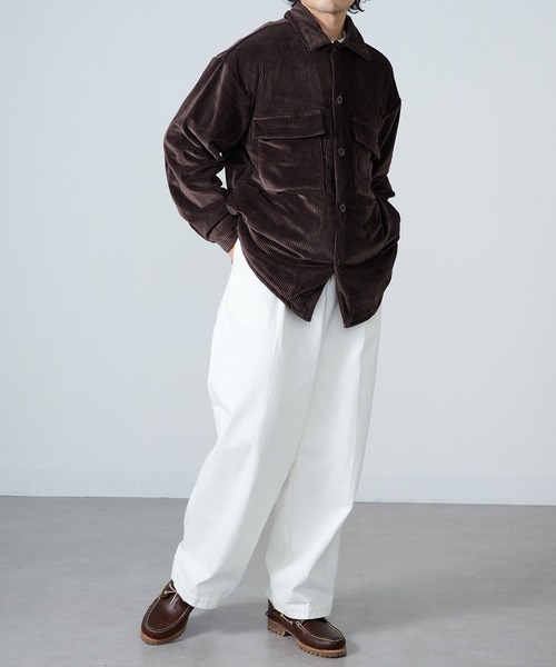 MAISON CLUB(メゾンクラブ)の「【MAISON CLUB】ストレッチコール裏シャギーCPOシャツ MZJ(シャツ/ブラウス・メンズ・ブラック/ブラウン/グレー・M/LL/L)」の13枚目の写真