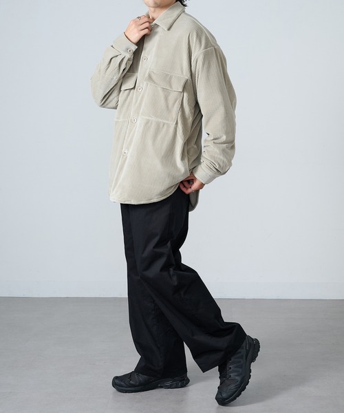 MAISON CLUB(メゾンクラブ)の「【MAISON CLUB】ストレッチコール裏シャギーCPOシャツ MZJ(シャツ/ブラウス・メンズ・ブラック/ブラウン/グレー・M/LL/L)」の19枚目の写真
