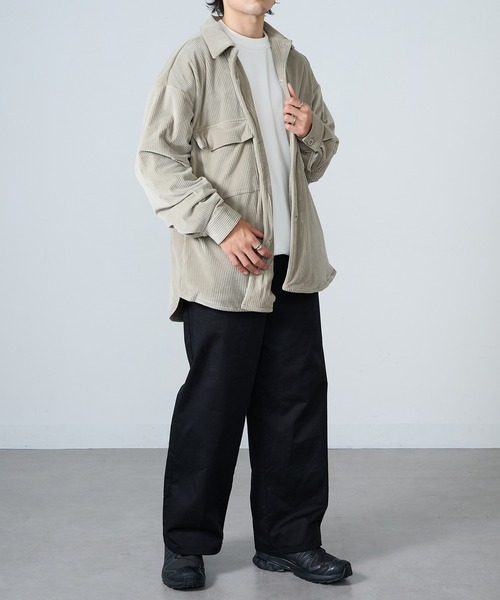 MAISON CLUB(メゾンクラブ)の「【MAISON CLUB】ストレッチコール裏シャギーCPOシャツ MZJ(シャツ/ブラウス・メンズ・ブラック/ブラウン/グレー・M/LL/L)」の20枚目の写真
