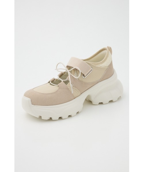 SLY(スライ)の「OPEN LACE UP SNEAKER オープン レースアップ スニーカー(スニーカー・レディース・アイボリー/ブラック/シルバー・SMALL/MEDIUM/LARGE)」の12枚目の写真