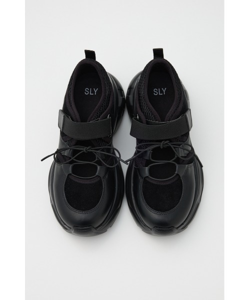 SLY(スライ)の「OPEN LACE UP SNEAKER オープン レースアップ スニーカー(スニーカー・レディース・アイボリー/ブラック/シルバー・SMALL/MEDIUM/LARGE)」の20枚目の写真