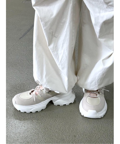 セール】OPEN LACE UP SNEAKER オープン レースアップ