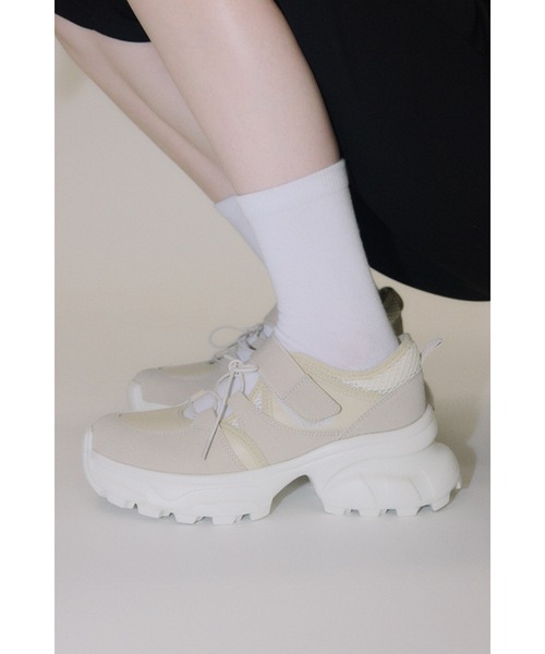 セール】OPEN LACE UP SNEAKER オープン レースアップ