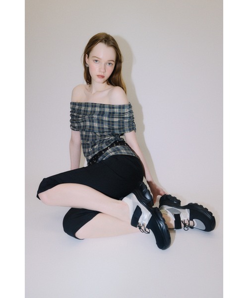 セール】OPEN LACE UP SNEAKER オープン レースアップ