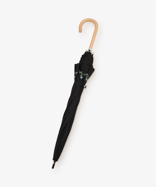 Afternoon Tea（アフタヌーンティー）の「小花刺繍晴雨兼用長傘 日傘（長傘・レディース・ブラック/ネイビー・ONE SIZE）」の10枚目の写真