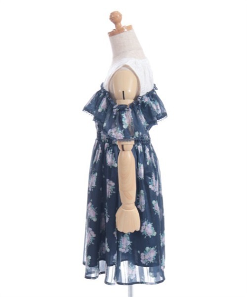 axes femme(アクシーズファム)の「ミルフィーユローズ柄ワンピース(ワンピース・キッズ・ネイビー/ラベンダー・MEDIUM/LARGE/X-LARGE)」の22枚目の写真