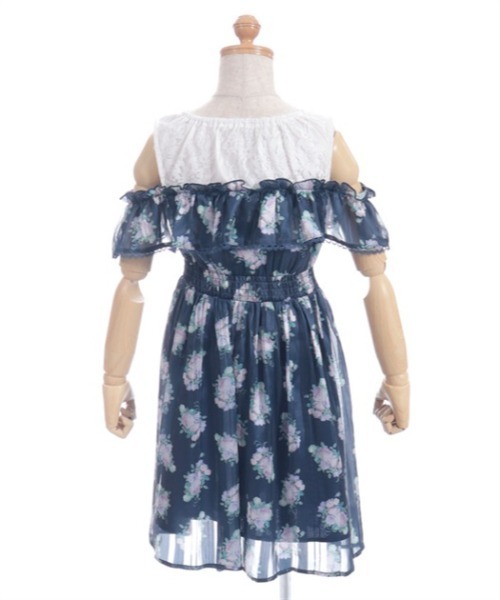 axes femme(アクシーズファム)の「ミルフィーユローズ柄ワンピース(ワンピース・キッズ・ネイビー/ラベンダー・MEDIUM/LARGE/X-LARGE)」の21枚目の写真