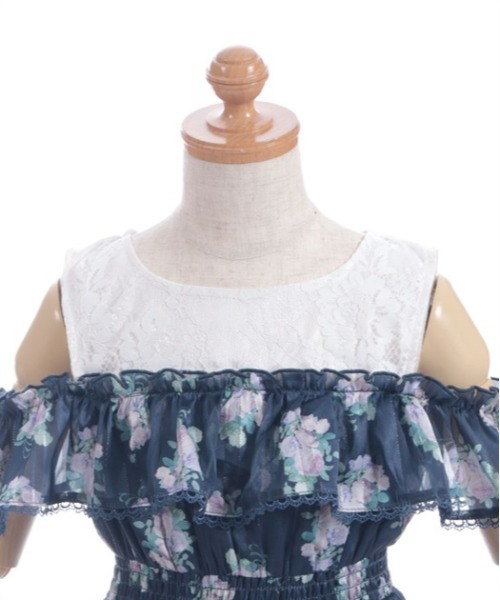 axes femme(アクシーズファム)の「ミルフィーユローズ柄ワンピース(ワンピース・キッズ・ネイビー/ラベンダー・MEDIUM/LARGE/X-LARGE)」の20枚目の写真